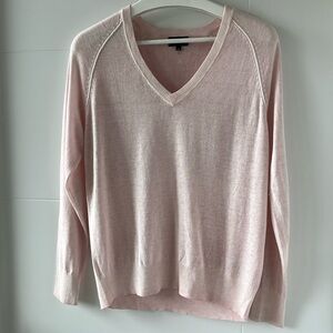 Line cashmere light pink sweater